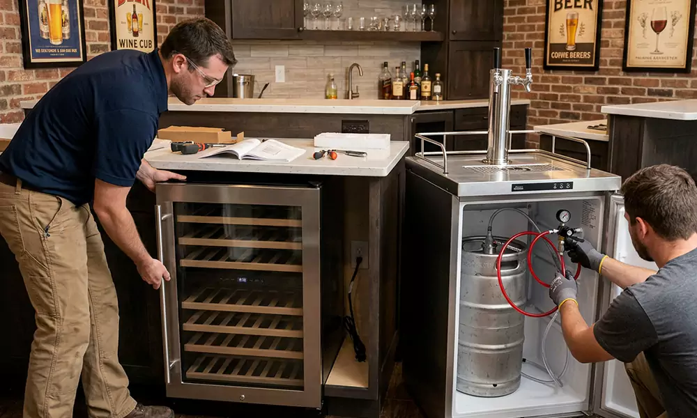 Wine Cooler and Kegerator Installation in Encinitas, CA